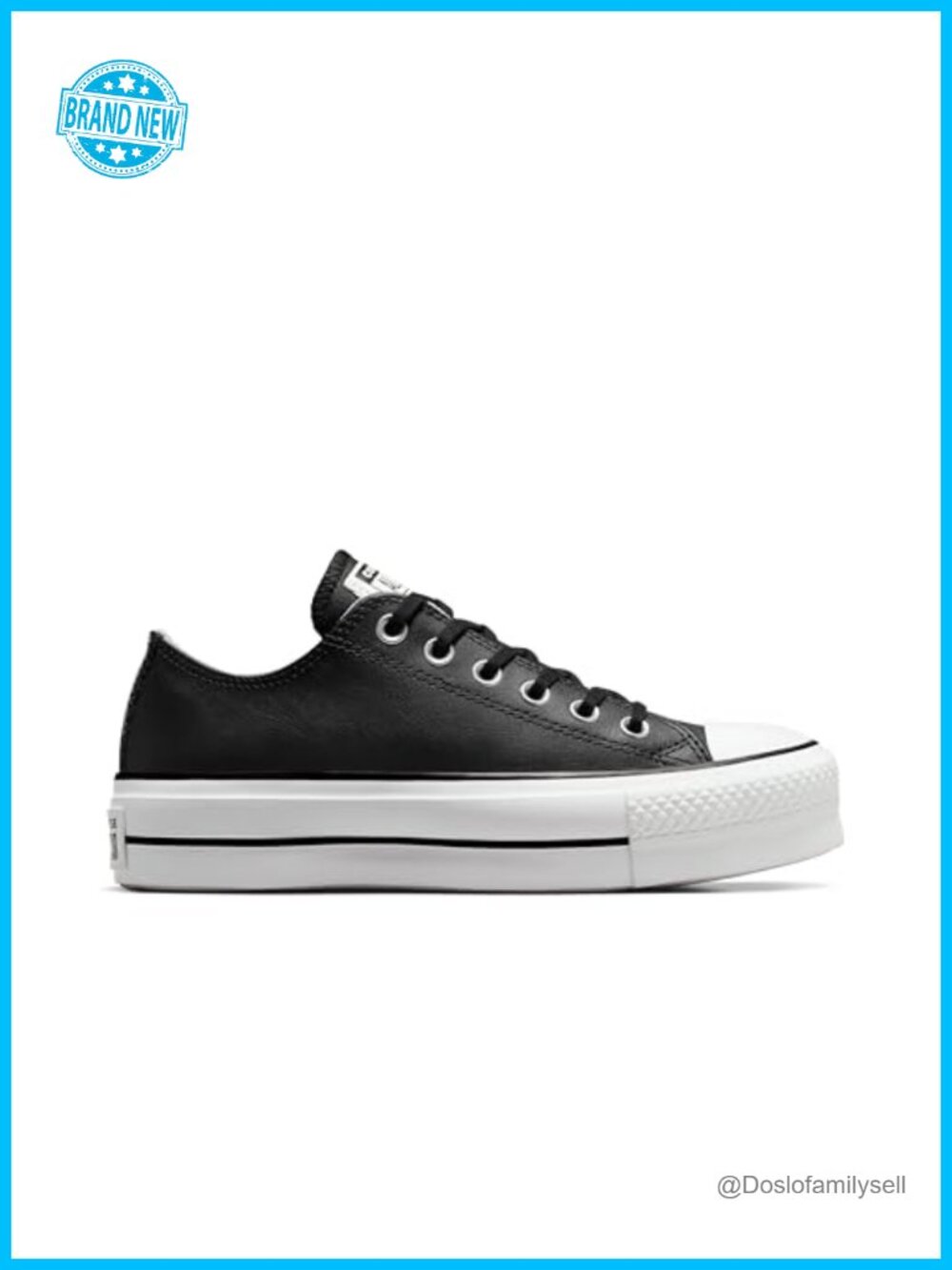 Converse Chuck Taylor All Star Low Top Platform Leather Sneakers